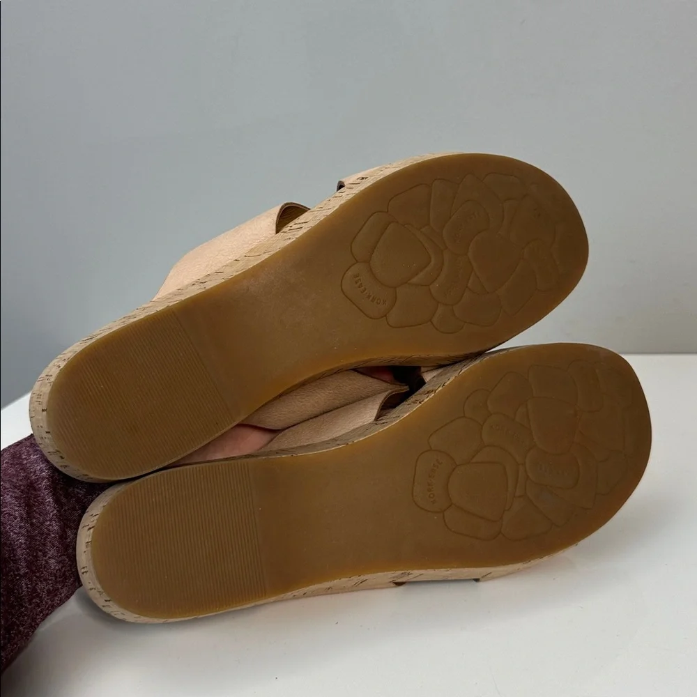 Kork-Ease Baja Leather Cork Wedge Sandals Size 11 Summer